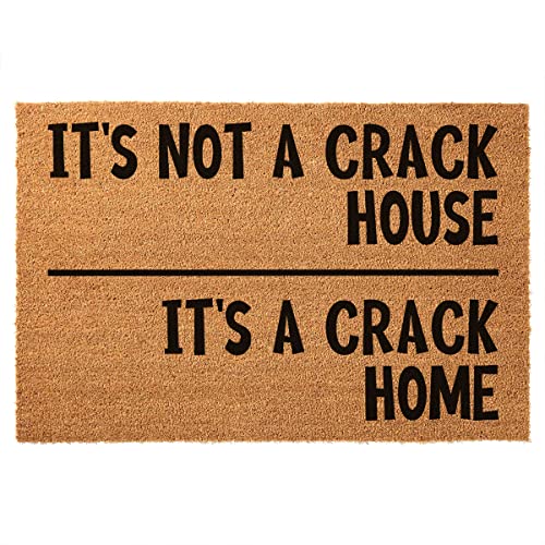 Funny The Party Don't Start Till I Croc In Welcome Front Porch Decor Doormat For The Entrance Way Outdoor Rugs with Heavy-Duty Backing Non Slip R