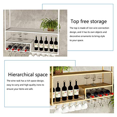 Stylish Simplicity Industrial Retro Stylish Simplicity Wine Glass Holder Stylish Simplicity Decoration Bottle Holder Metal Wrought Iron Storage H