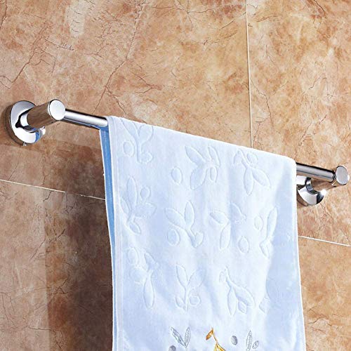 HIGOH Towel Rack Simple Shelf,Single Rod Stainless Steel Polished Finish Wall Mount Towel Hanger for Bathroom Kitchen/s/60Cm
