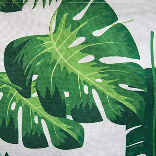 Eternal Beauty 152x213cm Recatngle Palm Leaf Indoor Outdoor Splashproof Tablecloth with Umbrella Hole and Zipper for Patio Garden Party and BBQ(6