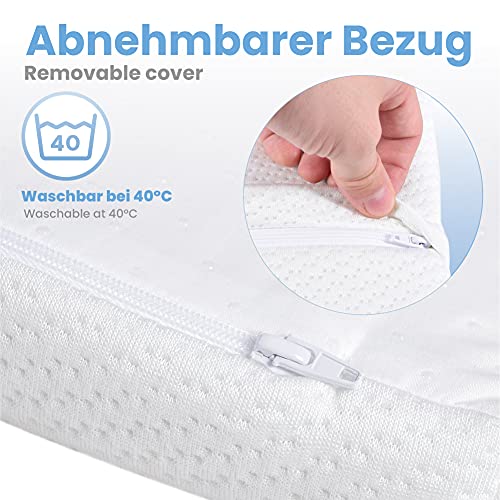 Dailydream Viscoelastic Model Kids M Mattress Topper with Memory Foam Effect Clean Ocean Edition 140 x 70 x 5 cm