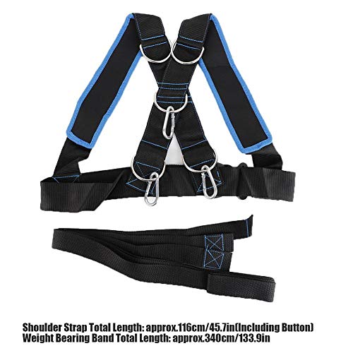 Speed Strength Training Sled Resistance Cord Set, Shoulder Harness Resistance Band Belt Sports Equipment Harness Workout Resistance Speed Trainin