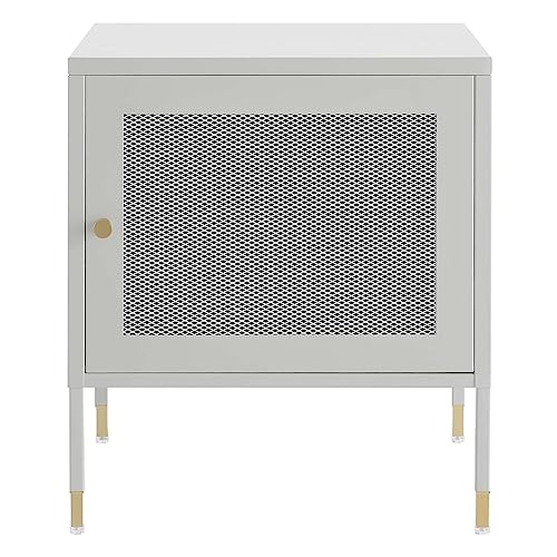 Modway Nightstands, Metal, Light Gray