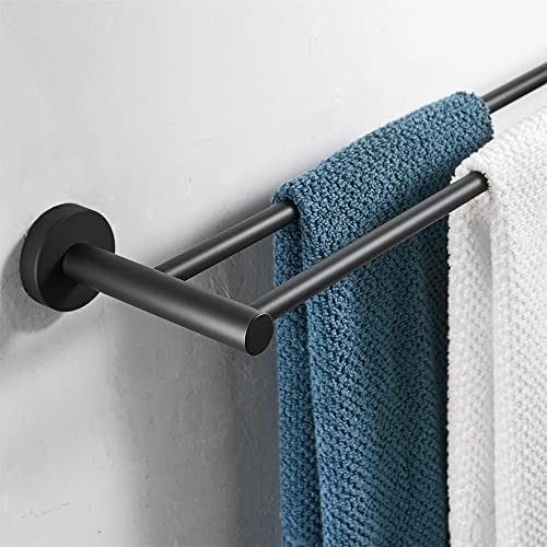 HIGOH Towel Racks,Towel Holder Towel Rail for Bathroom, Double Arm Towel Holder, Towel Bar, Wall Mount Bathroom Hand Towel Holder Hardware Access