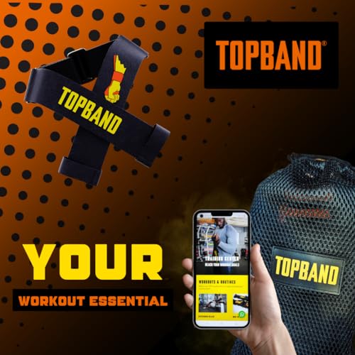 TOPBAND BOOST- Adjustable Resistance Band, Attachable, All-in-One. Full body workout for men & women, Multi-function fitness, Boxing & MMA, Stren