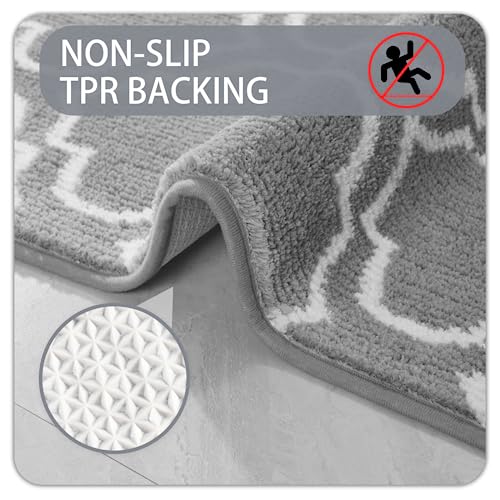 Ompaa Moroccan Trellis Door Mat Indoor Outdoor, Dog Mat for Muddy Paws, Dog Rugs for Floors, Super Absorbent Non-Slip Washable Dirt Trapper, Insi