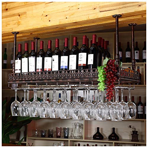 Stylish Simplicity Stylish Simplicity Industrial Retro Bar Floating Wine Rack Stylish Simplicity Glass Goblet Bracket Retro Iron Inverted Wine Gl