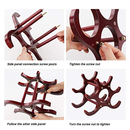 NEOCHY Wine Rack Solid Home Vintage Wine Cabinet Display Rack Wine Living Room Decoration Shelf