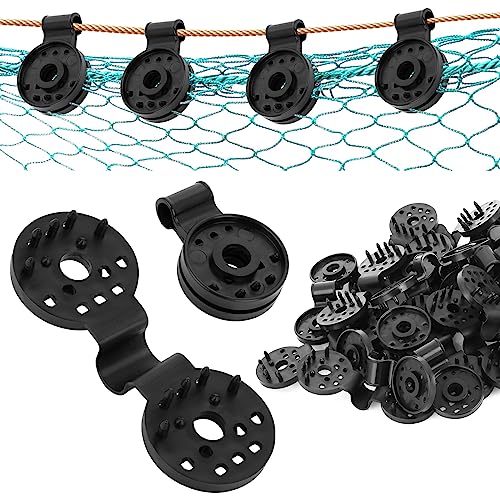 Grevosea 30 Pieces Shade Cloth Plastic Clips, Shade Cloth Clips Sun Shade Clips Shade Cloth Heavy Duty Lock Grip Shade Netting Clips for Sun Shad