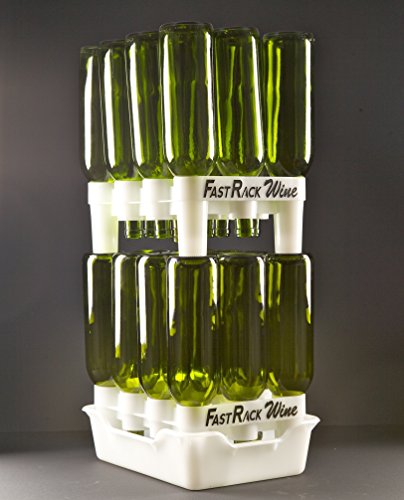 FastRack Bottle Drying Rack - Bottle Drying Tree alternative; Dry & Store your Wine or Bomber/Belgian Bottles; Perfect addition to your Wine Ferm