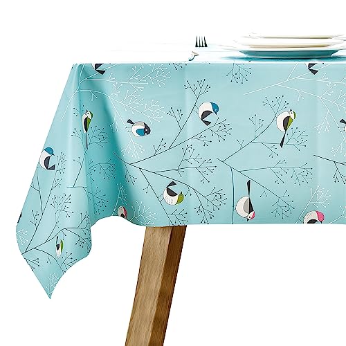 LOHASCASA Christmas Tablecloth Vinyl Oilcloth Tablecloth Small Rectangle Peva Vynle Wipeable PVC Waterproof Plastic Spill Proof Tablecloths Weigh
