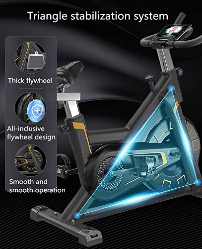 N/A Home Spinning Exercise Bikes Spinning Bicycle Machine Mute Sports Training Exercise Bike Weight Loss Gym Fitness Equipment (Color : Red)