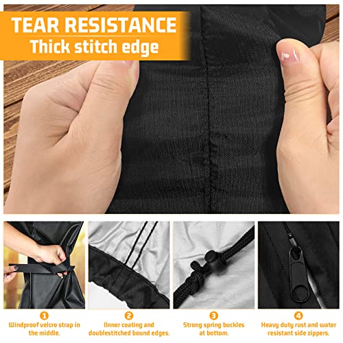 Parasol Cover Waterproof,Parasol Protective Cover with Zip Fit for 2 to 4 M Large Cantilever Parasol Protective Cover (265 x45/70/50CM)