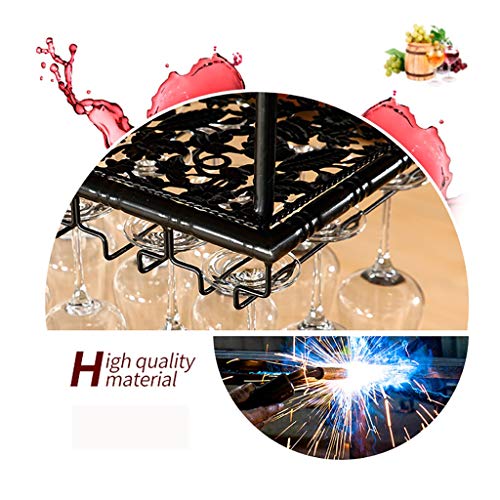 Stylish Simplicity Wine Bottle Holder Vintage Iron Inverted High Glass Rack Bar Floating Rack Adjustable Height Kitchen Cutlery Bottle Holder Win