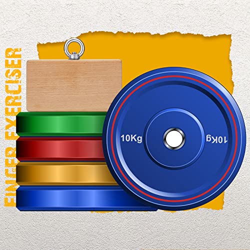 Wettarn Wooden Pinch Block Grip Workout Hand Grip Pinch Block Climbing Power Forearm Trainer Finger Exerciser Strength Training Equipment for Fit