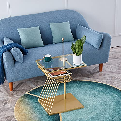 MJWDP A Few Marbles on the Side of the Sofa Simple Italian Light Nordic Type Bedside Table Mobile Designer