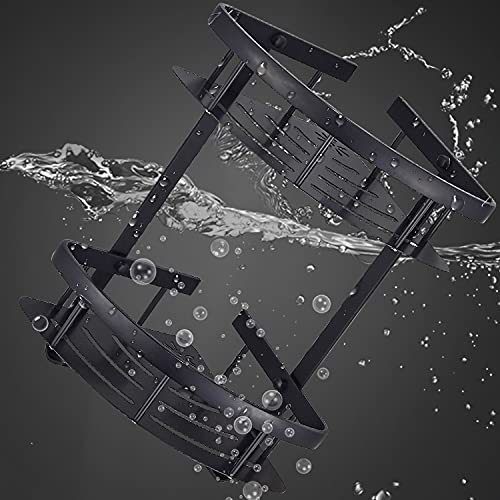 DINGZZ Punch-free Bath Towel Rack Black Bathroom Bathroom Hardware Pendant Set Space Aluminum Bathroom Towel Rack