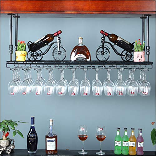 Stylish Simplicity Wine Rack, Vintage Wrought Iron Wine Rack, Ceiling Wine Rack, Creative Display Rack, Home Goblet Rack, Restaurant Kitchen Bar