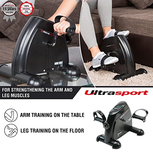 Ultrasport Mini Bike, Compact Exercise Bike, Arm And Leg Exerciser, Pedal Exerciser Ideal For Seniors