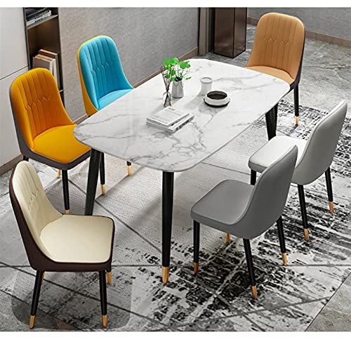 Kitchen Dining Room Furniture Chairs Dining Chairs Set Of 4 Modern PU Water Proof Leather High Back Padded Soft Seat Kitchen Chairs Living Room C