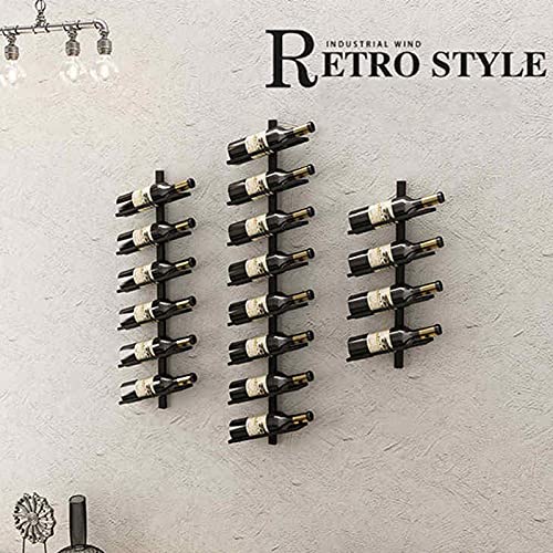 KEppd Wine Rack Wall Mounted - 6/8 Bottles Wine Rack Holder, Multipurpose Wall Mounted Organiser Storage Shelves for Bathroom Towels, Wash Clothe