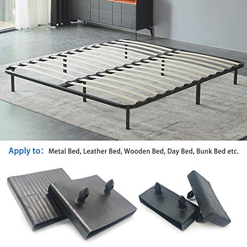 Jiehaojia 6pcs Bed Slat Centre Caps Holders, 12pcs Side Slat Bracket Cover (63mmx9mm Inside),Replacement Plastic Bed Slat Holders Kits Bundles,fo