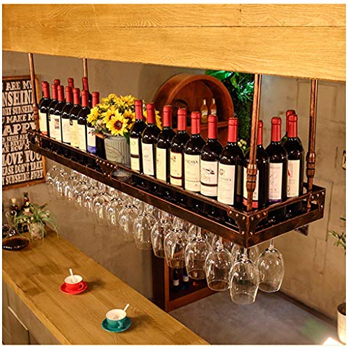 Stylish Simplicity Wine Rack Simple Style Retro Wrought Iron Metal Household Glass Wine Glass Multi-Function Wine Rack - Restaurant Kitchen Bar A