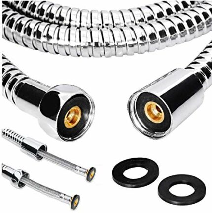 Zotti Anti Burst Shower Hose - 2m | Stainless Steel Replacement Hose | Leakproof & Anti-Kink | Universal Standard Fitting | High Pressure Resista