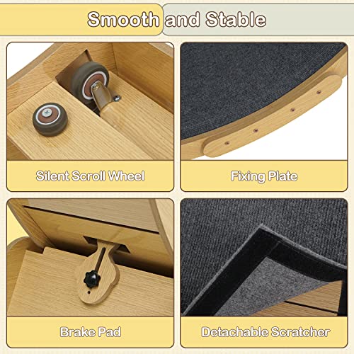 Petour 42.5 Inch Cat Exercise Wheel for Indoor Cats, Cat Treadmill Exerciser for Fitness