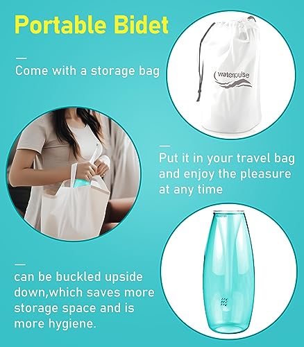 Portable Bidet 450ml/ 15oz Green Bidet Portable Travel Bidet Hygiene Care, Perineal Bottle for Postpartum Essentials, Perineal, and Pregnancy Cle