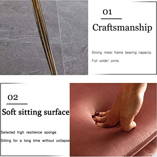 Kitchen Dining Room Furniture Chairs Dining Chairs Velvet Armchairs With Legs And Metal Back For Living Room Bedroom Kitchen Furniture (Color : P