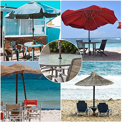 AIEX 2 Pcs Table Umbrella Hole Rings, Silicone Patio Table Umbrella Hole Plug, Soft Terrace Table Umbrella Wedge for Coffee Shop Milk Tea Shop Co