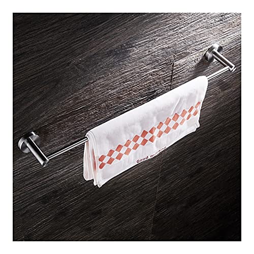 HIGOH Towel Rack Towel Bar Towel Bars Stainless Steel Towel Rack, Wall-Mounted Bathroom Towel Holders, Single Rail Bath Storage Shelf Bathroom Ac