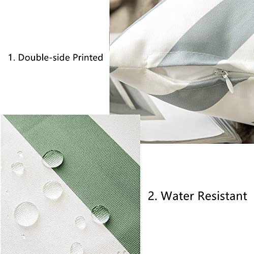 Hangood Waterproof Cushion Covers Outdoor Garden Geometry Set of 4pcs Throw Pillow Case Home Decorative Sofa Protectors Chair Living Room Yellow