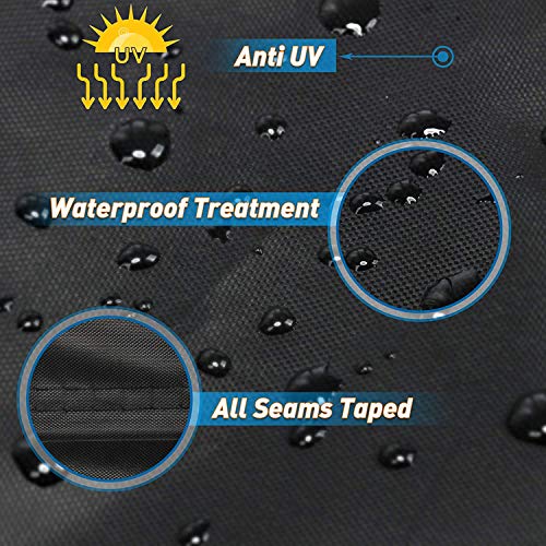 Foosball Table Cover MAYHOUR 420D Oxford Foosball Billiard Outdoor /Indoor Waterproof Sun UV Dust Protect Rectangular Patio Coffee Chair Billiard