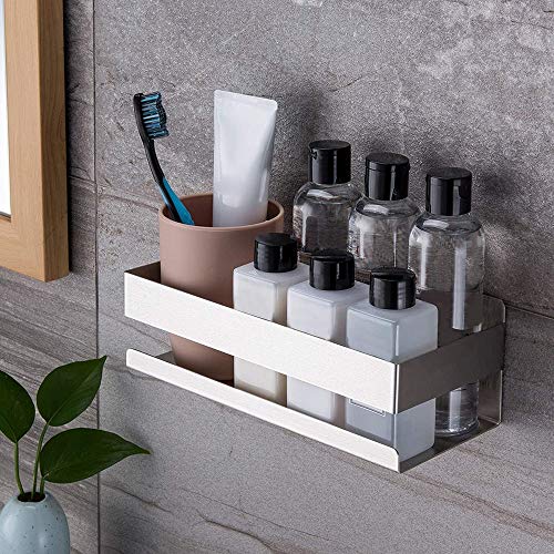 EYHLKM Kitchen And Bathroom Shelf Rack Towel Rail Stainless Steel Free Perforation Wall-mounted Anti-rust And Easy To Decor