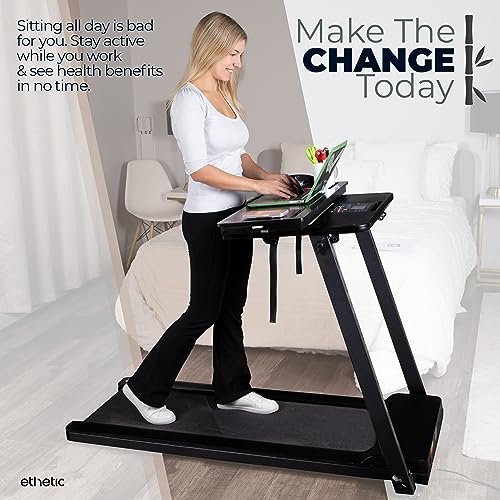 Treadmill Desk Attachment, Adjustable Sturdy Stand Up Desk for Laptop, Computer, and Workstation
