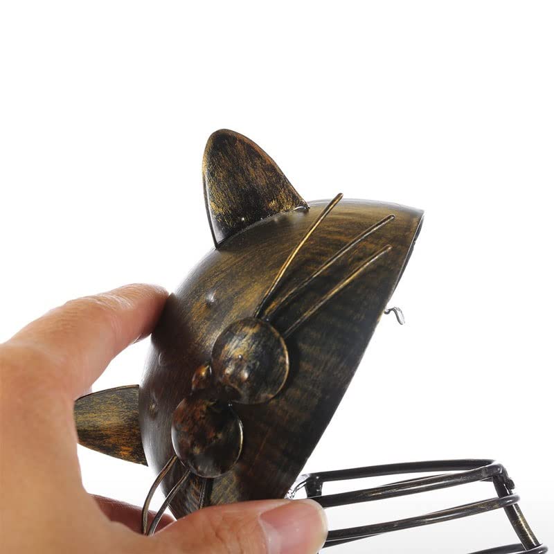 N/A Holder Shelf Metal Sculpture Practical Sculpture Wine Stand Home Decoration Interior Crafts