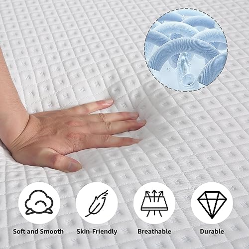 Good Nite Mattress Double Memory Foam Mattress with Breathable Skin-friendly Soft and Durable OEKO-TEX Fabric Medium Firm Perfect for Body Suppor