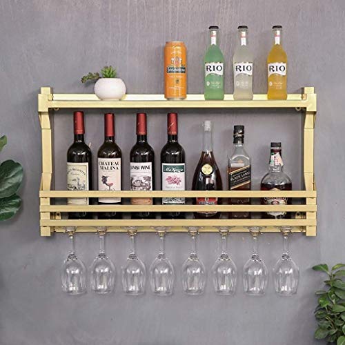 PIBM Stylish Simplicity Correction Fluid Mouse Wall-Mounted Metal Wine Rack Correction Fluid, Yellow , 100*11*43cm