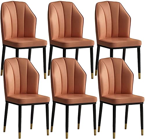 dining chair Office Reception Chairs Business Dining Chairs Set Kitchen Dining Chairs Set of 6 Modern High Back Soft Seat Kitchen Living Room Cha