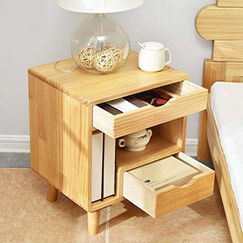 JYDQM Nightstand with 2 Drawers,Bedside Furniture Table Dresser for Home, Office, College Dorm