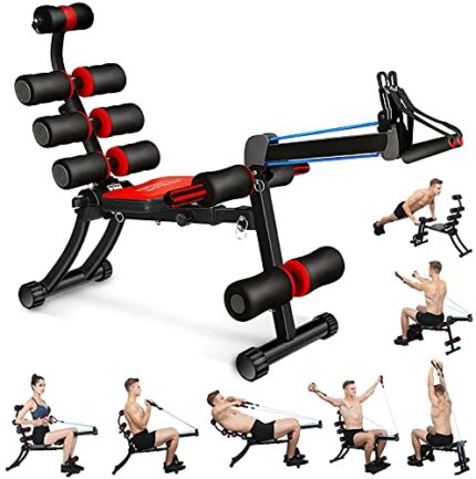 BODY RHYTHM 22 in 1 Wonder Master Core & Abdominal Workout Equipment, Foldable & Adjustable Rowing Machine, Core Strength Training& Abdominal Exe