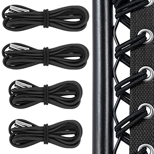 Yiezio Replacement Cords for Zero Gravity Chair(4 Cords), Universal Replacement Laces Zero Gravity Patio Recliner Repair Tool Nylon Stretch Cord