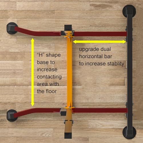 Multifunctional Pull Up Bar Height Adjustable Gymnastic Bar Pullup Bar Dip Bar Pull-Up Bar Strength Training Workout Exercise Fitness Equipment F