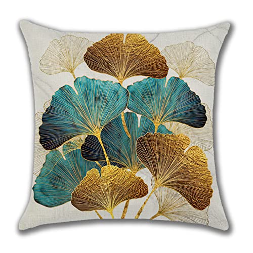 Ohok Outdoor Waterproof Cushion Covers 45x45 cm Pack of 4 Decorative Throw Cushion Covers Cushion Case for Sofa Couch Bed Living Room Indoor Outd