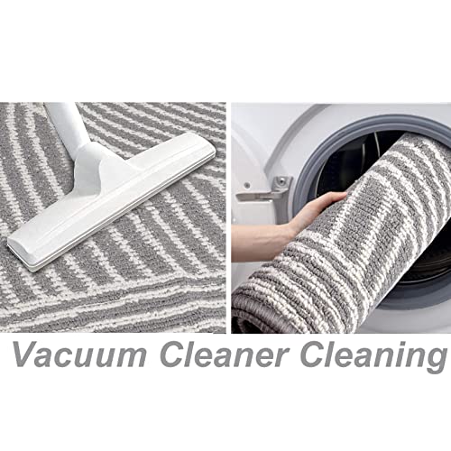 comfoyar Indoor Door Mat Dirt Trapper Absorbent Entrance Rug Non Slip Rubber Backed Machine Washable Floor Mat Front Low Profile Doormat for Indo