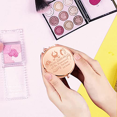 CENWA Villains Movie Pocket Mirror Evil Queen Fans Gifts The Evil Queens Are The Princesses That Never Got Saved Compact Mirror (Never Got Saved