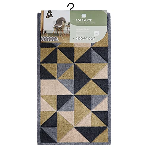 JVL SOLEMATE Hand Carved Trimetric Door Mat, 57 X 100 cm
