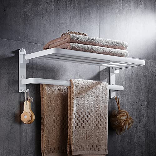 HIGOH Towel Racks,Bathroom Towel Rack Wall Mounted Towel Holder,Bathroom Accessories,Aluminum Folding Towel Rack,Towel Holder,Bath Hardware Bakin